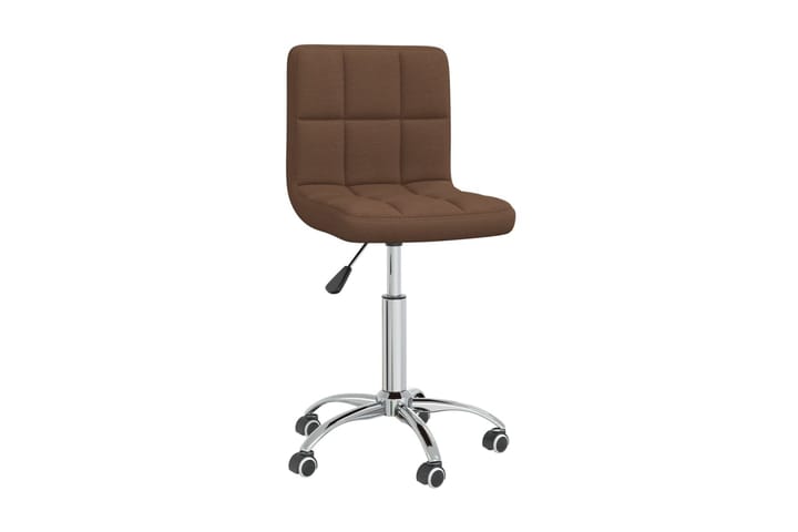 Snurrbar kontorsstol brun tyg - Brun - Möbler - Hemmakontor - Kontorsstol