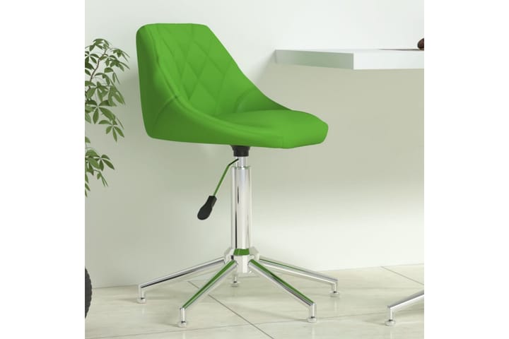 Snurrbar kontorsstol grön konstläder
