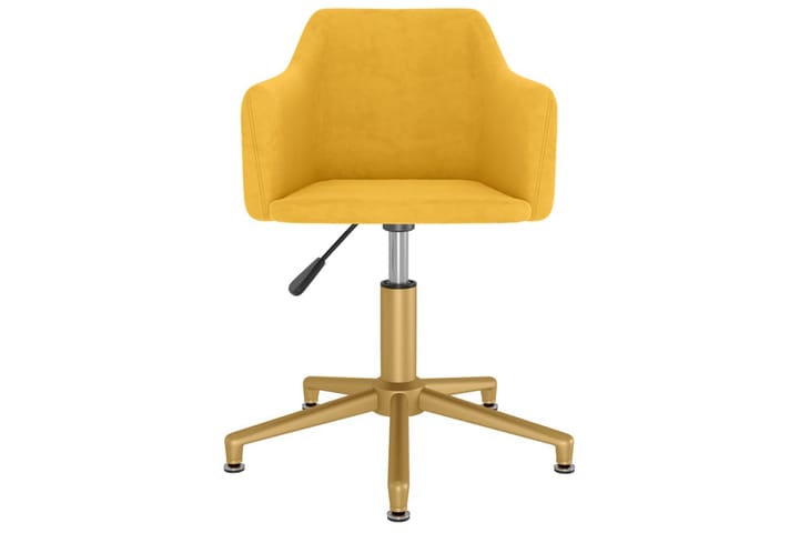 Snurrbar kontorsstol gul sammet - Gul - Möbler - Hemmakontor - Kontorsstol