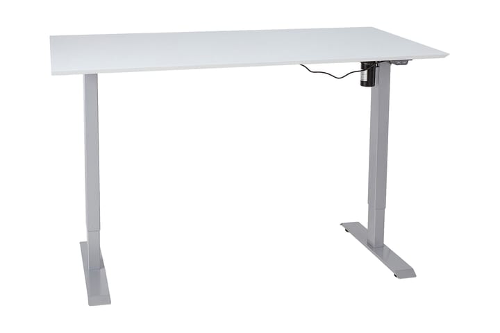 ACUMEN 1 Skrivbord 160 cm Höj-och Sänkbar Elektrisk Gråvit