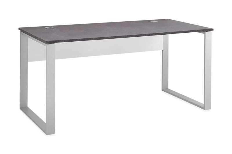 AYAN Skrivbord 160 cm Betonggrå/Vit - Möbler - Bord