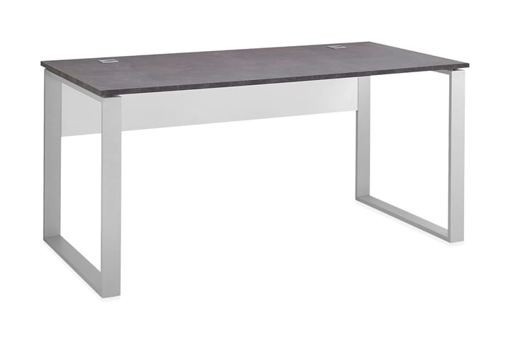 AYAN Skrivbord 160 cm Betonggrå/Vit - Möbler - Hemmakontor - Skrivbord