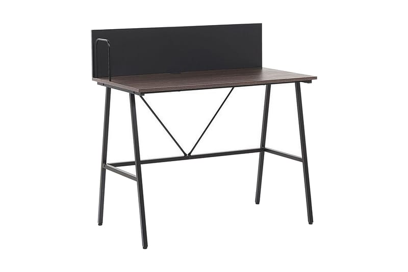 BRIGGS Skrivbord 100 cm Mörkt Trä/Natur - Möbler - Hemmakontor - Skrivbord