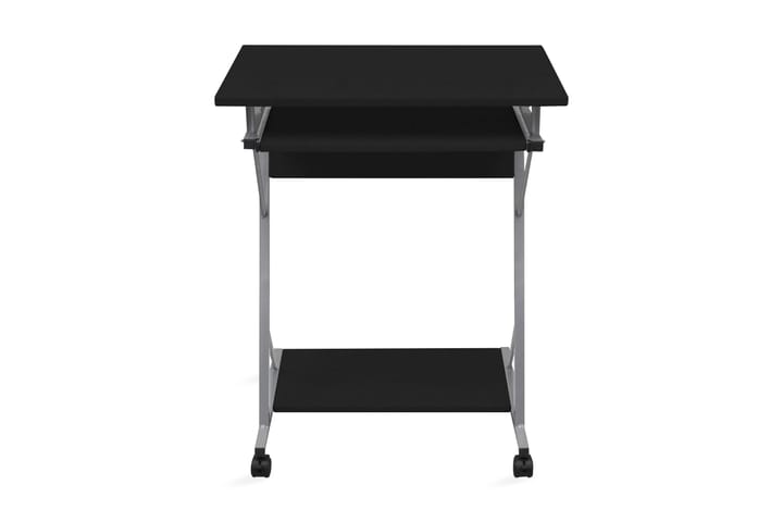 Datorskrivbord med utdragbar hylla för tangentbordet svart - Svart - Möbler - Hemmakontor - Skrivbord