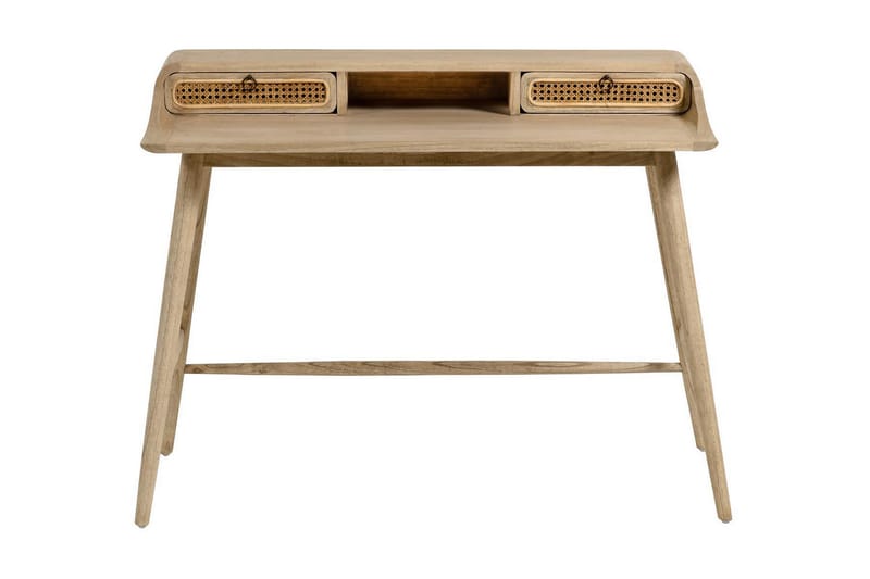 GHEZAIA Skrivbord 110 cm med Förvaring Rotting/Brun - Möbler - Hemmakontor - Skrivbord