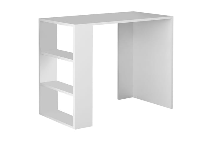 MARJORIE Skrivbord 90 cm med Förvaring Hylla Vit - Vit - Möbler - Hemmakontor - Skrivbord