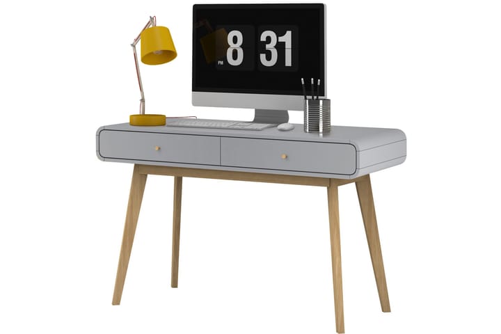 MUNCIE Skrivbord 120 cm Grå - Möbler - Hemmakontor - Skrivbord