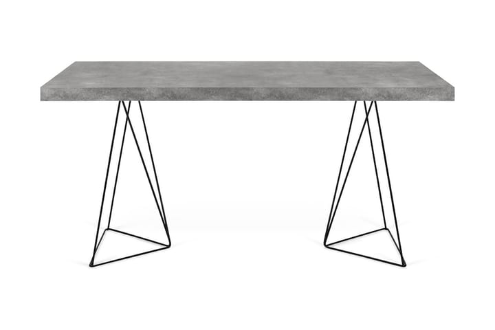 SHAD Skrivbord 160 cm Betonggrå/Svart - Möbler - Vardagsrum - Soffbord & vardagsrumsbord - Sidobord & lampbord