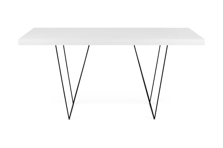 SHAD Skrivbord 160 cm Vit/Svart - Vit - Möbler - Hemmakontor - Skrivbord