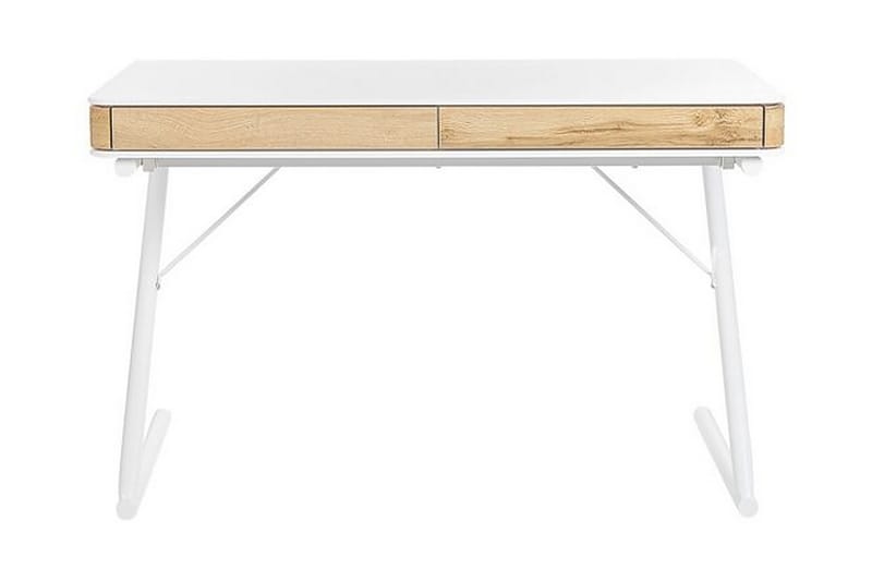 Skrivbord 120 x 60 cm vit FONTANA - Vit - Möbler - Hemmakontor - Skrivbord