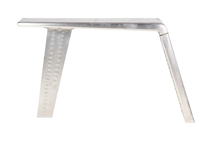 Skrivbord flygplansdesign silver 112x50x76 cm metall - Silver - Möbler - Hemmakontor - Skrivbord