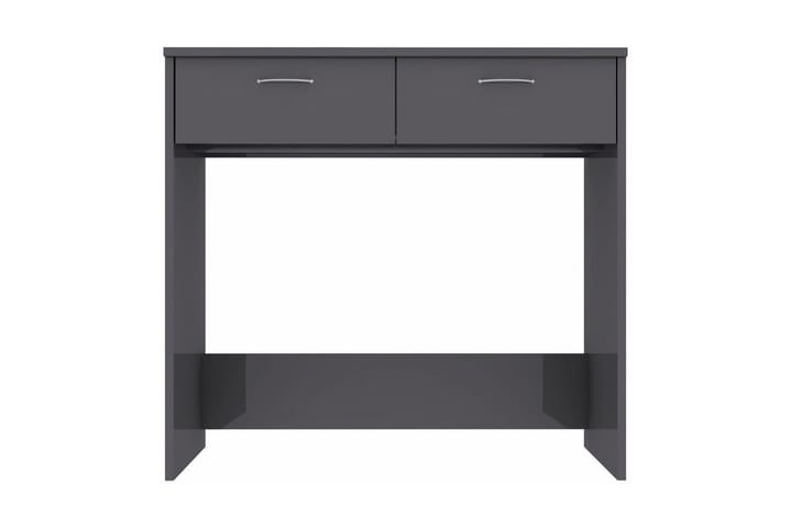 Skrivbord grå högglans 80x40x75 cm spånskiva - Grå - Möbler - Hemmakontor - Skrivbord