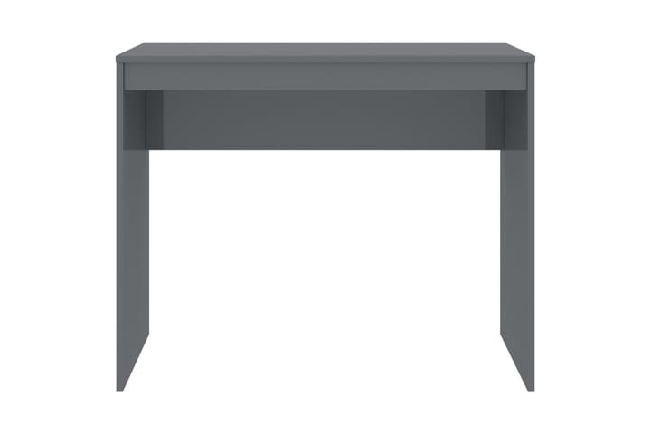 Skrivbord grå högglans 90x40x72 cm spånskiva