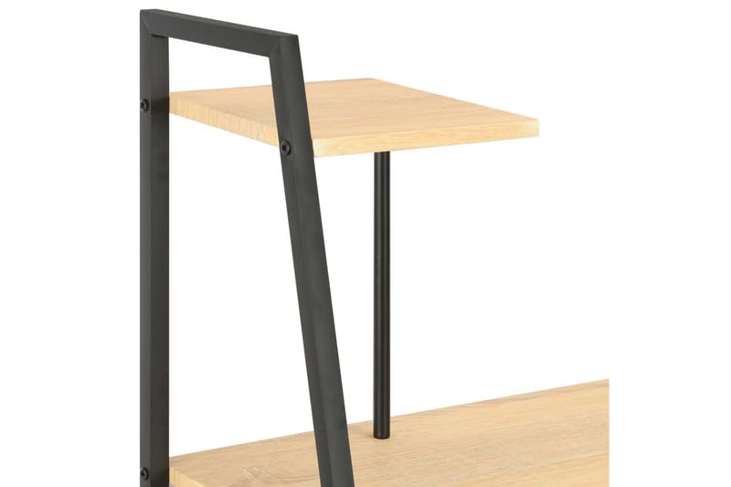 Skrivbord med hyllenhet svart och ek 102x50x117 cm - Brun - Möbler - Hemmakontor - Skrivbord