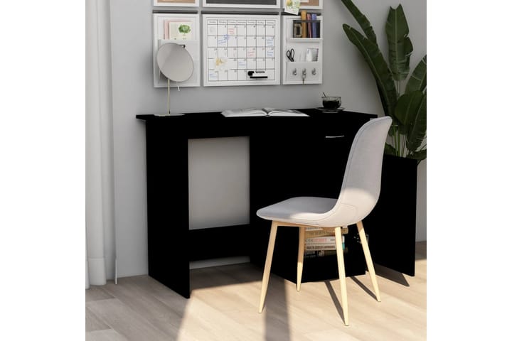 Skrivbord svart 100x50x76 cm spånskiva - Svart - Möbler - Hemmakontor - Skrivbord
