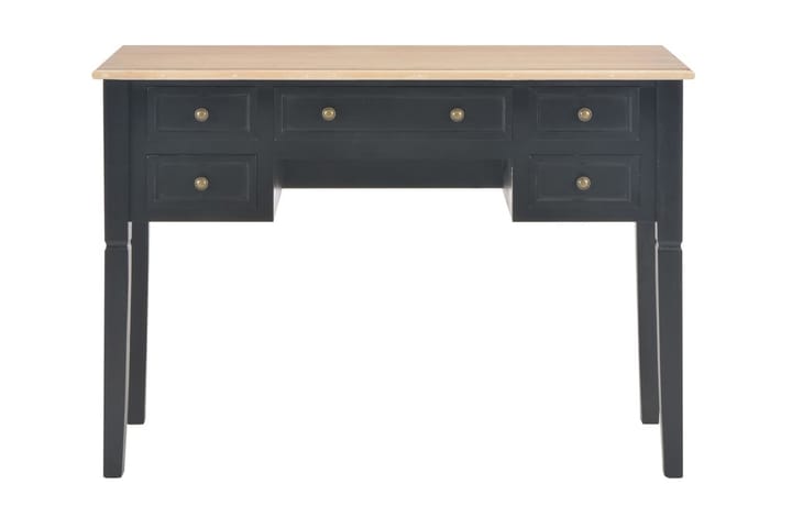 Skrivbord svart 109,5x45x77,5 cm trä - Svart - Möbler - Hemmakontor - Skrivbord