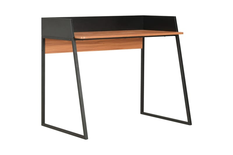 Skrivbord svart och brun 90x60x88 cm - Svart - Möbler - Hemmakontor - Skrivbord