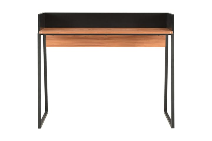 Skrivbord svart och brun 90x60x88 cm - Svart - Möbler - Hemmakontor - Skrivbord