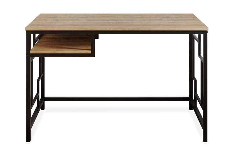 SLOTTSBRINKEN Skrivbord 120 cm med Förvaring Hylla Svart - Möbler - Hemmakontor - Skrivbord