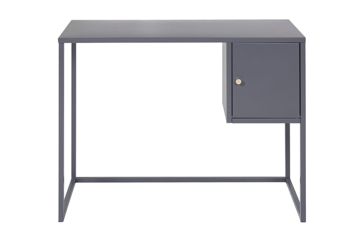SPONSE Skrivbord 95 cm med Förvaring Skåp Ljusgrå - Möbler - Hemmakontor - Skrivbord