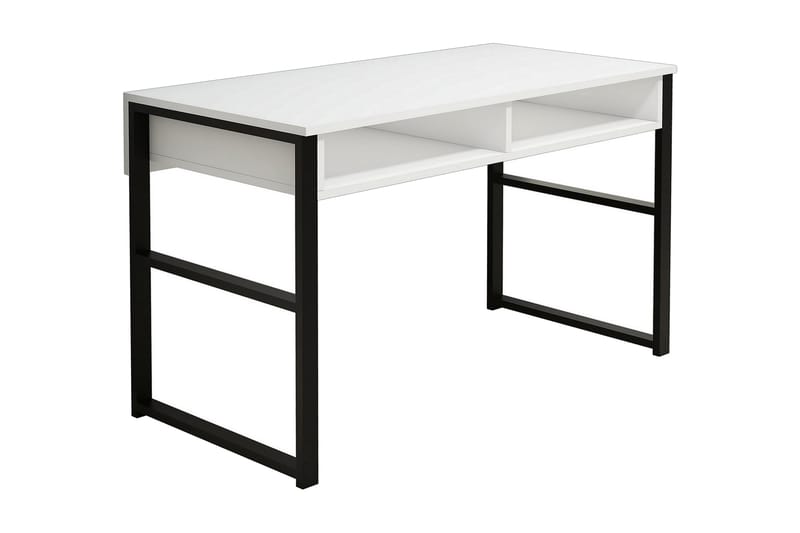 TALERYD Skrivbord 120 cm med Förvaring Hylla Vit/Svart - Möbler - Hemmakontor - Skrivbord