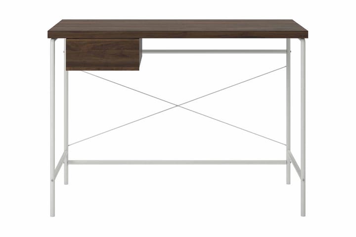 WEBSTER Skrivbord 107 cm med Förvaring Låda Valnötsbrun - Novogratz - Möbler - Hemmakontor - Skrivbord