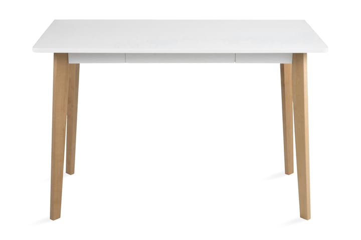 ZINGA Skrivbord 117 cm med Förvaring Låda Vit/Natur - Möbler - Hemmakontor - Skrivbord