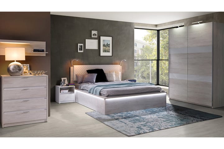 RARICK Sovrumsset - Grå - Möbler - Sovrum - Möbelset för sovrum