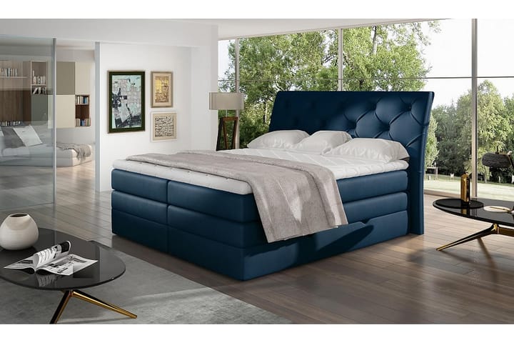 DARBRES Sängpaket 160x200 cm Blå - Möbler - Sovrum - Sängar - Komplett Sängpaket