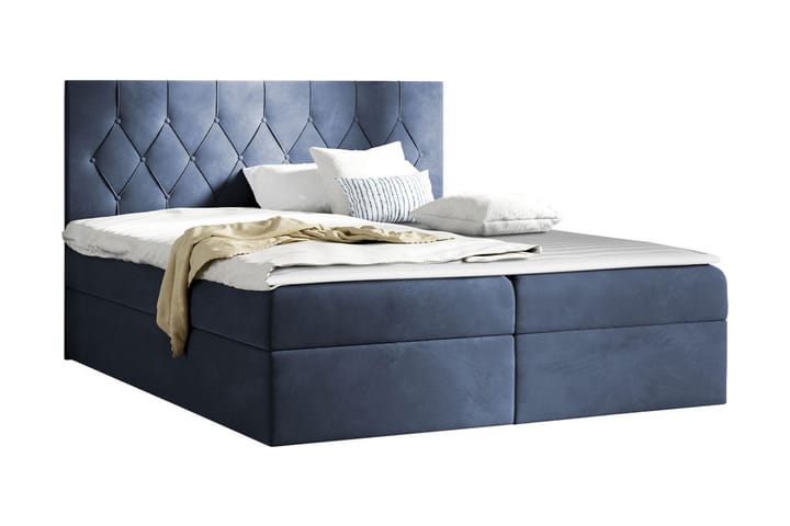 Davender Sängpaket Kontinentalsäng 140x200 cm med Förvaring - Blå - Möbler - Sovrum - Sängar - Sängar med förvaring