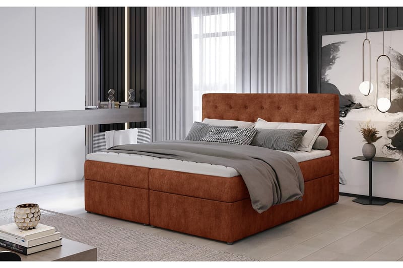 DUNTROON Sängpaket 160x200 cm Röd - Möbler - Sovrum - Sängar - Komplett Sängpaket