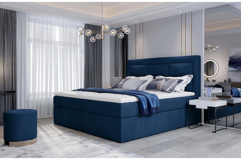 FRESNAY Sängpaket 180x200 cm Blå