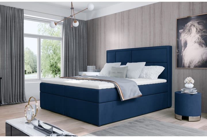 MEIGNE Sängpaket 140x200 cm Blå