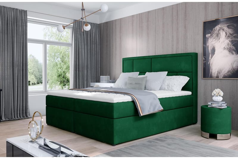 MEIGNE Sängpaket 160x200 cm Grön