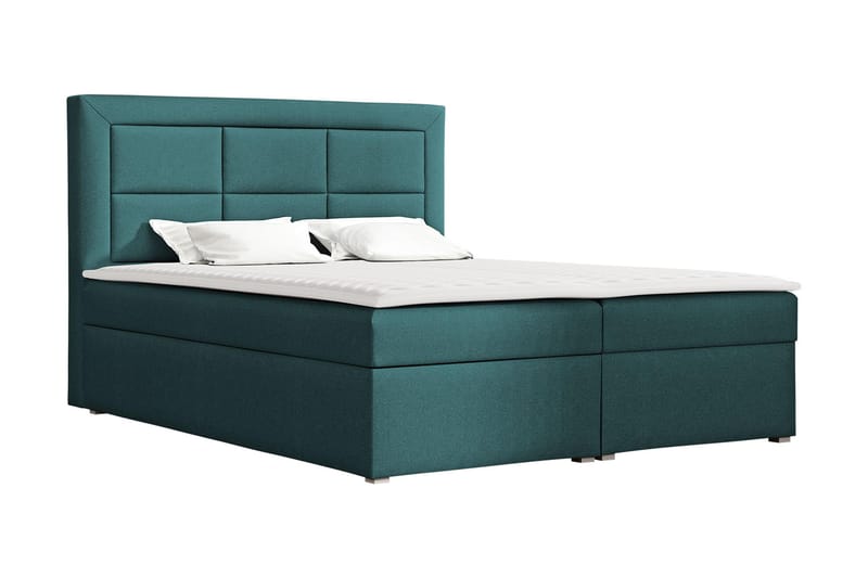 ALMERED BOX Kontinentalsäng 160x215 cm Blå - Beige - Möbler - Sovrum - Sängar - Enkelsängar