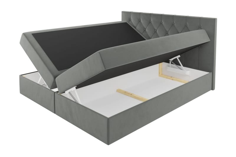 Davender Sängpaket Kontinentalsäng 180x200 cm med Förvaring - Svart - Möbler - Sovrum - Sängar - Kontinentalsängar