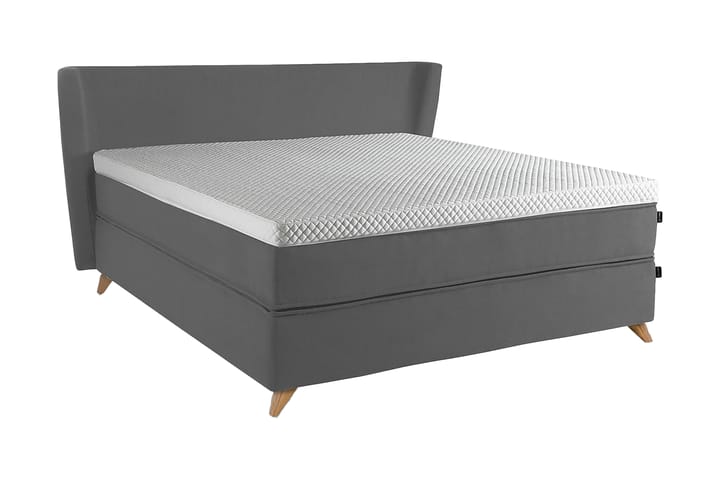 Premium Sängpaket Kontinentalsäng 180x200 cm Ljusgrå - Talia Beds - Möbler - Sovrum - Sängar - Komplett Sängpaket