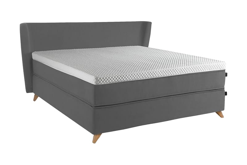 Premium Sängpaket Kontinentalsäng 180x200 cm Ljusgrå