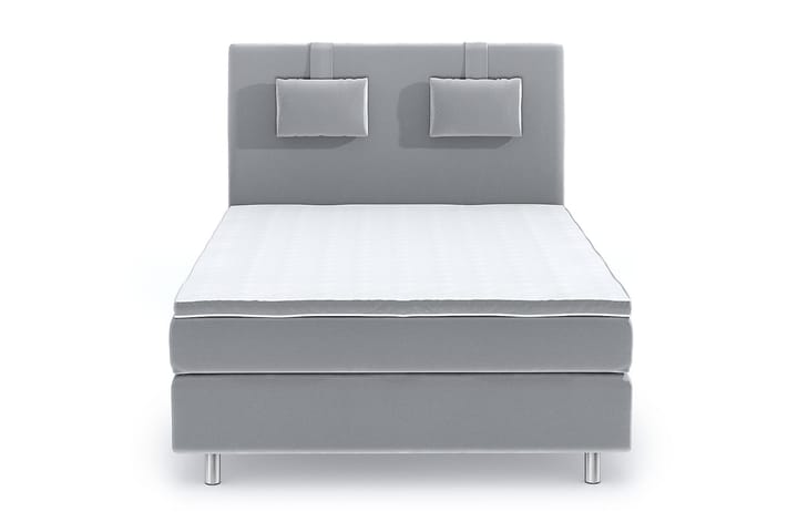 SINNEBO Velvet Sänkypaketti 140x200 - Ljusgrå - Möbler - Sovrum - Sängar - Kontinentalsängar
