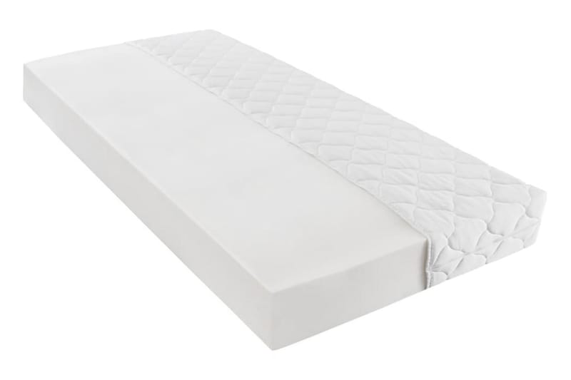 Säng med LED och madrass blå tyg 180x200 cm - Blå - Möbler - Sovrum - Sängar - Ramsängar