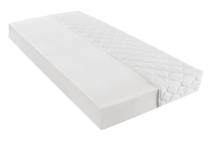 Säng med madrass mörkgrå tyg 90x200 cm - Grå - Möbler - Sovrum - Sängar - Ramsängar