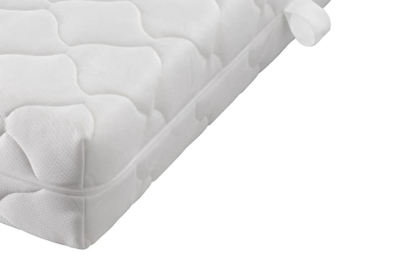 Säng med madrass mörkgrå tyg 90x200 cm - Grå - Möbler - Sovrum - Sängar - Ramsängar