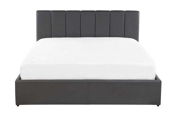 CHARPONT Förvaringssäng 160x200 cm Konstläder/Grå - Möbler - Sovrum - Sängar - Sängar med förvaring