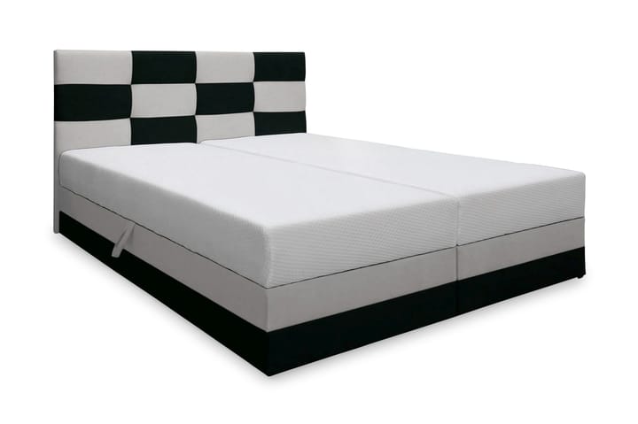 RIVA Sängpaket 160 med Förvaring Svart/Vit - Svart/Vit - Möbler - Sovrum - Sängar - Sängar med förvaring