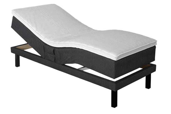LEXI Ställbar Säng 80x200 cm Mörkgrå - Möbler - Sovrum - Sängar - Ställbara sängar