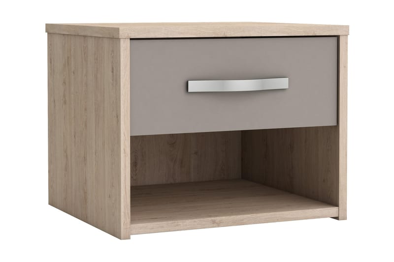 GRAPHIC Sängbord 40 cm med Förvaring Låda + Hylla Arizonaek/