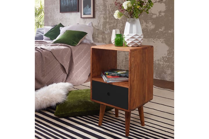 LOSIEWSKI Sängbord 40 cm Brun - Möbler - Sovrum - Sängbord