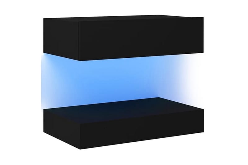 Sängbord 2 st svart 60x35 cm spånskiva - Svart - Kök & hushåll - Klimatkontroll - Fläktar - Golvfläkt