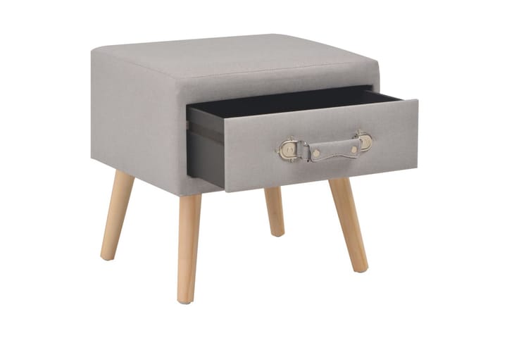 Sängbord grå 40x35x40 cm tyg - Grå - Möbler - Sovrum - Sängbord