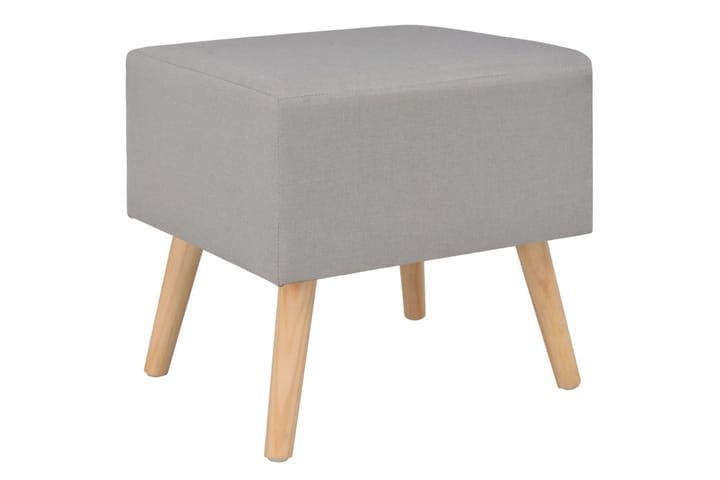 Sängbord grå 40x35x40 cm tyg - Grå - Möbler - Sovrum - Sängbord